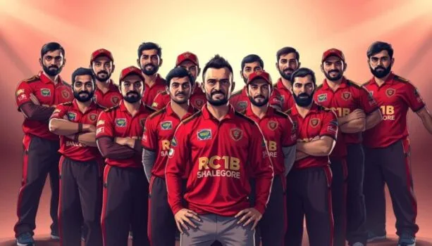 2016 RCB IPL Team looking in front