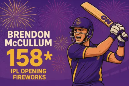 Brandon Mcullam ipl158 innings in animated style