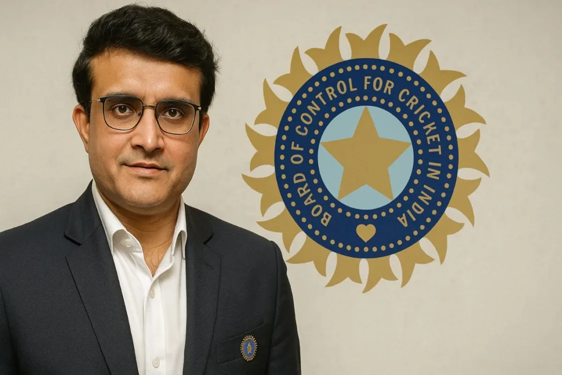 saurav ganguly bcci president portrait
