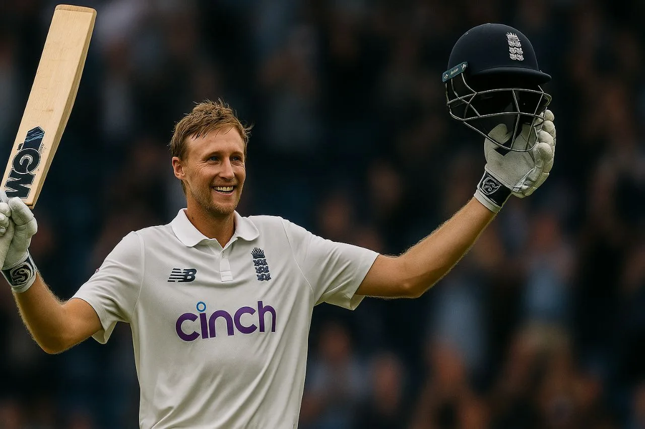 Joe root century celebration againgst india