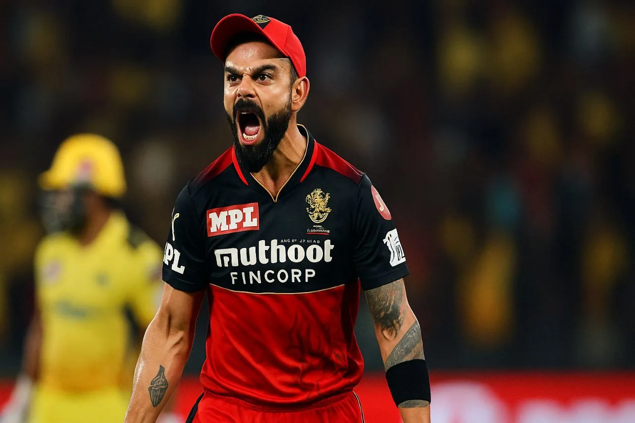 virat kohli wicket celebration against his rival team csk